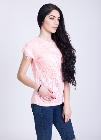 Светло-розовая летняя футболка Bakhur