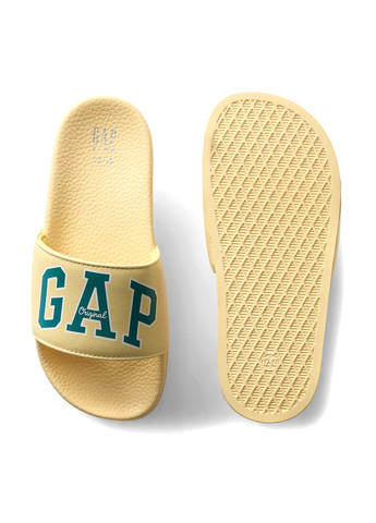 Желтые пляжные, кэжуал шлепанцы Gap
