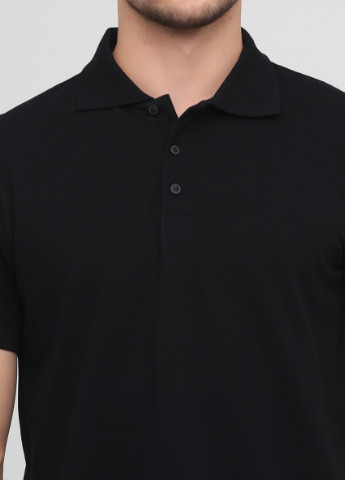 Черная футболка-мужское премиальное хлопковое поло с коротким рукавом для мужчин Stedman однотонная