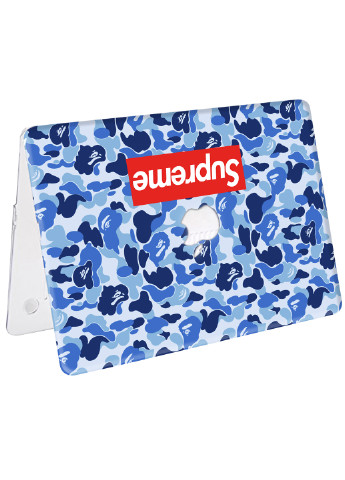 Чехол пластиковый для Apple MacBook 12 A1534 / A1931 Синий Бейп (Blue Bape) (3365-1897) MobiPrint (218506093)