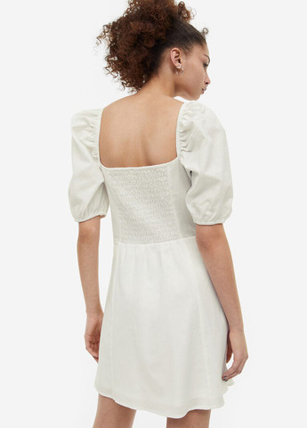 Білий кежуал сукня а-силует H&M однотонна