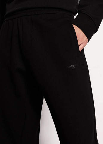 Черные кэжуал демисезонные джоггеры брюки Armani Exchange