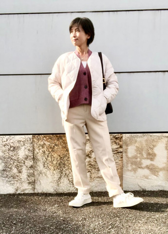 Розовый демисезонный кардиган Uniqlo