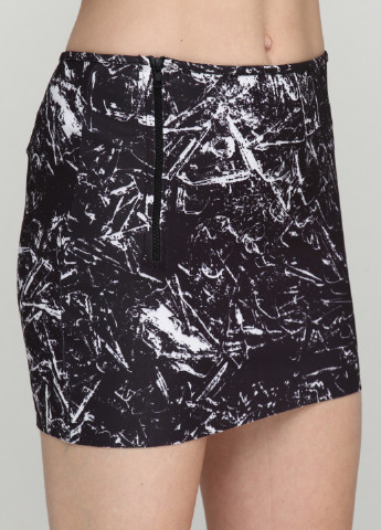 Черная кэжуал с абстрактным узором юбка NLY TREND мини