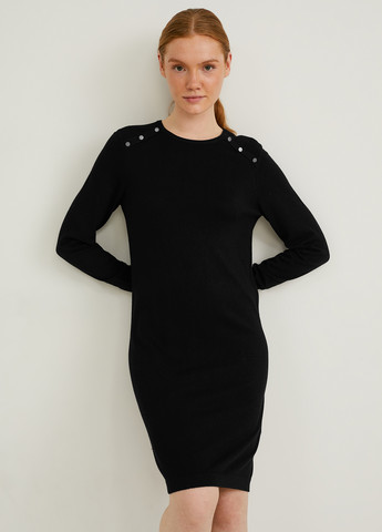 Женское демисезонное Платье платье-свитер C&A однотонное