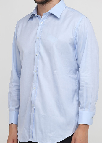 Голубой классическая рубашка меланж John Richmond
