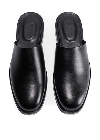 Черные мюли H&M на низком каблуке