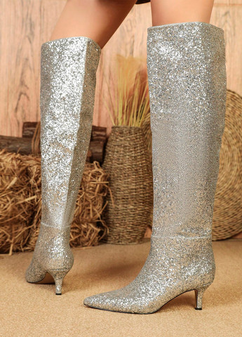 Осенние сапоги SHEIN с глиттером