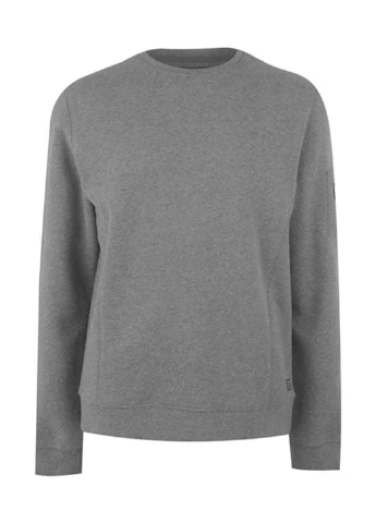 Серый свитшот Firetrap меланж без декора (229255534)