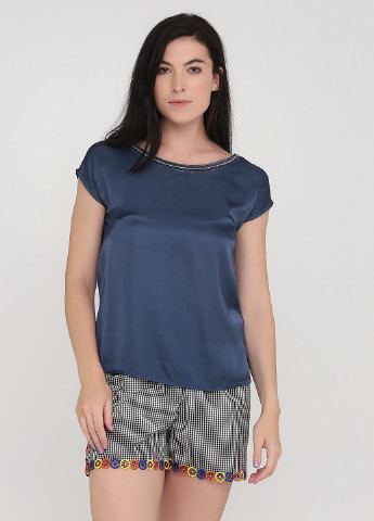 Темно-синяя летняя блуза Sarah Chole
