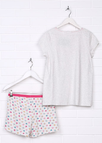 Светло-серая всесезон пижама (футболка, шорты) H&M