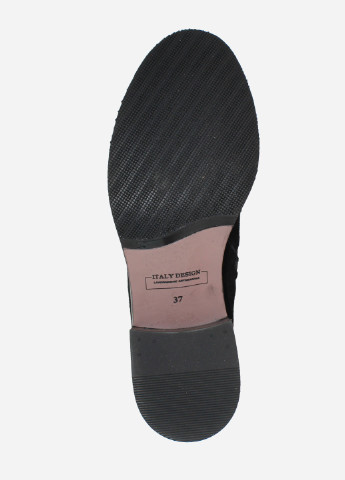 Осенние ботинки re2695-4030-11 черный El passo из натуральной замши