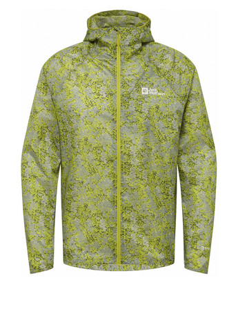 Сіро-зелена демісезонна вітровка Jack Wolfskin PRELIGHT WIND JKT M