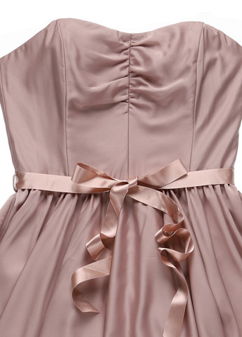 Рожево-коричнева святковий сукня зі шлейфом, з корсетом Swing однотонна