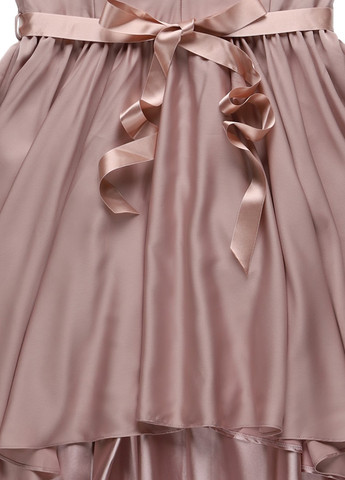 Рожево-коричнева святковий сукня зі шлейфом, з корсетом Swing однотонна