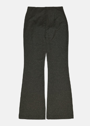 Темно-зеленые кэжуал демисезонные клеш брюки H&M