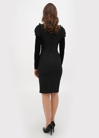 Чорна кежуал сукня а-силует Sassofono однотонна