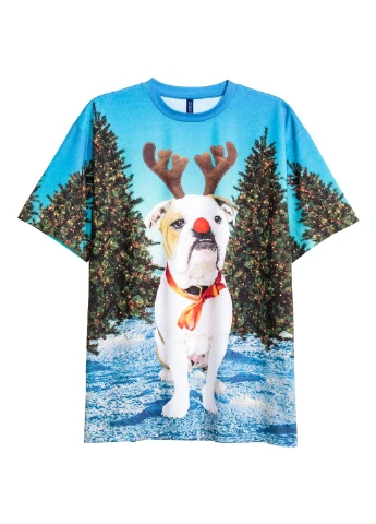 Блакитна футболка H&M