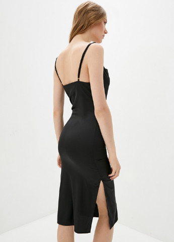 Черное кэжуал платье платье-комбинация Kari Shop Atelier однотонное