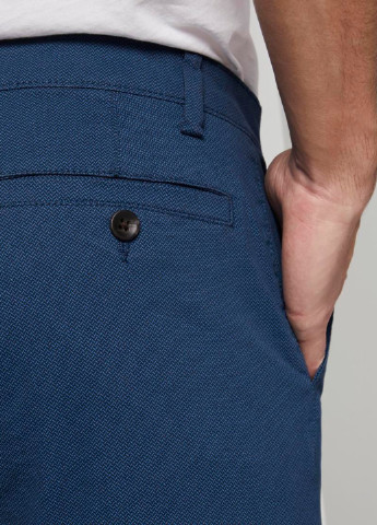 Темно-синие кэжуал демисезонные чиносы, зауженные брюки Tom Tailor