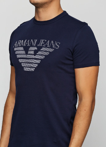 Синяя футболка Armani