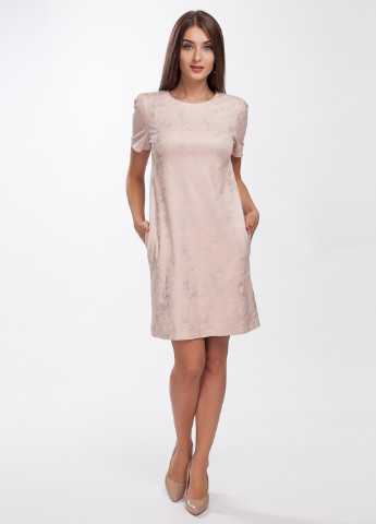 Розовое кэжуал платье Femme однотонное