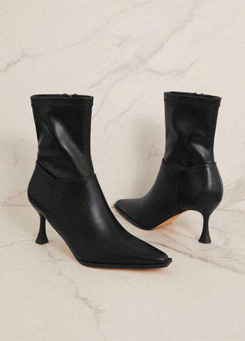 Чорні демісезонна ботильйони SHEIN