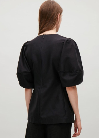 Черная летняя блуза Cos