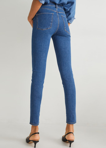 Синие демисезонные джеггинсы C&A