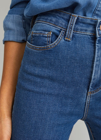 Синие демисезонные джеггинсы C&A