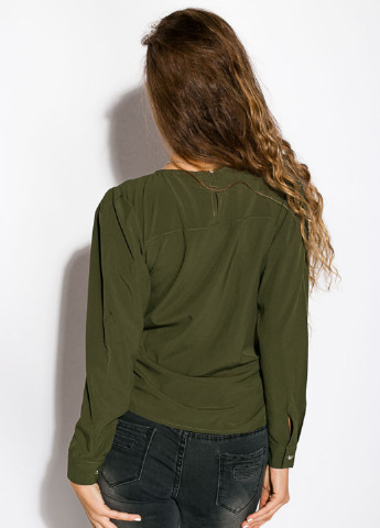 Оливково-зелена демісезонна блуза Time of Style