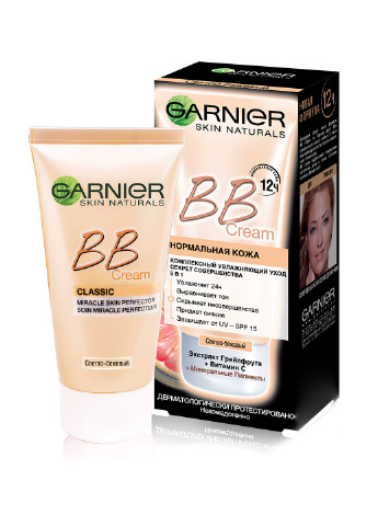 BB крем Секрет Совершенства для нормальной кожи (светло-бежевый), 50 мл Garnier (96655616)
