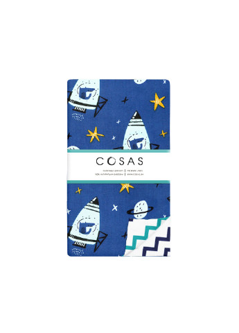 Комплект дитячої постільної білизни на резинці Lupari Space Zigsea 110х140 см (4822052082126) Cosas (252029558)