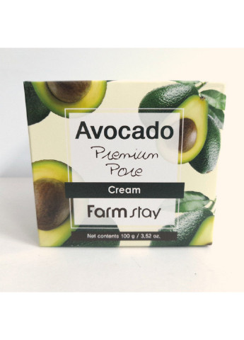 Крем, що освітлює для обличчя від зморшок Avocado Premium Pore Cream FarmStay (254844041)