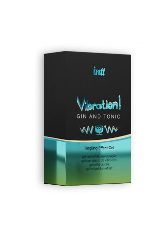 Рідкий вібратор Vibration Gin Tonic (15 мл) EXTRA GREEN Intt (251931598)