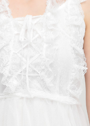 Білий коктейльна сукня в стилі армпір No Brand однотонна