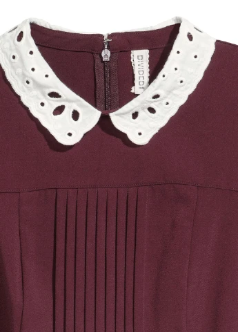 Бордова кежуал сукня H&M однотонна
