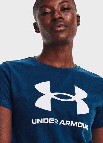 Индиго летняя футболка Under Armour