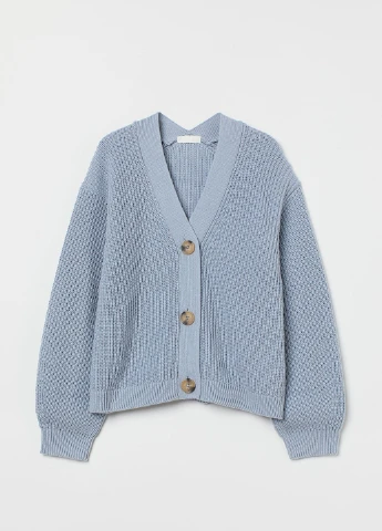 Голубой демисезонный кардиган H&M