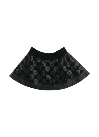 Черная кэжуал с абстрактным узором юбка Wojcik клешированная-солнце