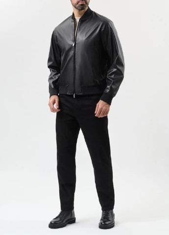 Чорна демісезонна куртка Armani Exchange