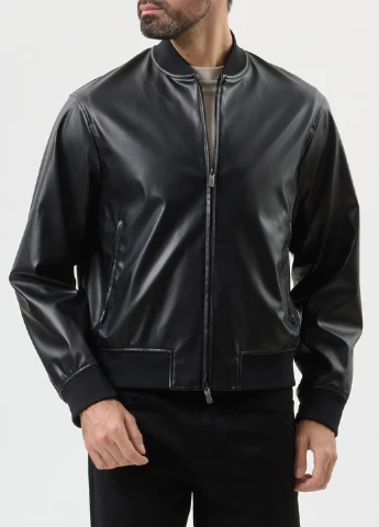 Чорна демісезонна куртка Armani Exchange