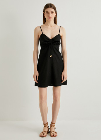 Чорна святковий, кежуал сукня а-силует KOTON однотонна