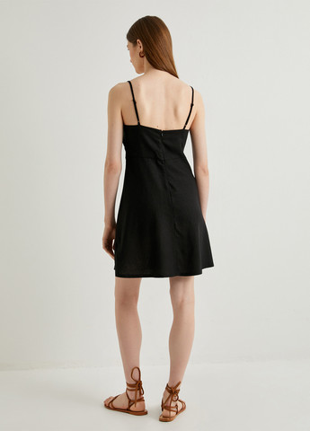 Чорна святковий, кежуал сукня а-силует KOTON однотонна