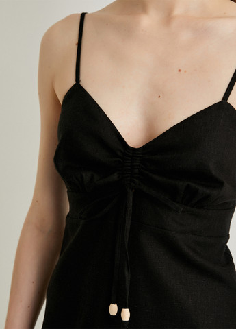 Чорна святковий, кежуал сукня а-силует KOTON однотонна