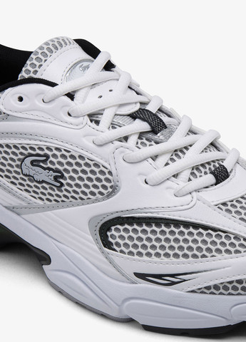 Белые демисезонные кроссовки Lacoste