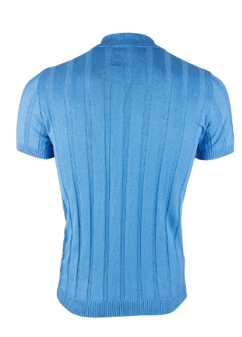 Голубой футболка-поло для мужчин VD One однотонная