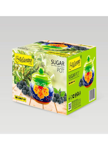 Сахарница с ложкой MR-20007-09 10.5х10.5х10.5 см Maestro (253786432)