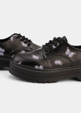 Cropp Туфли черный з искусственная кожа, полиуретан, турция — демисезон (319310427)