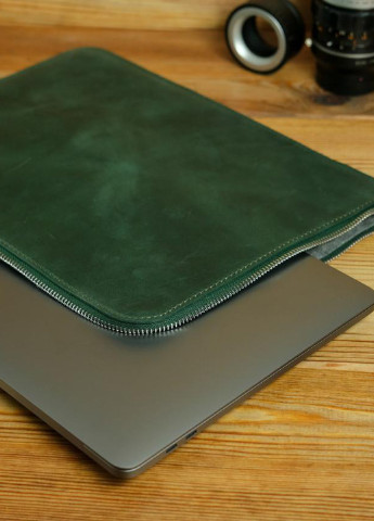 Шкіряний чохол для MacBook на блискавці з повстю Дизайн №41 Berty (253862592)